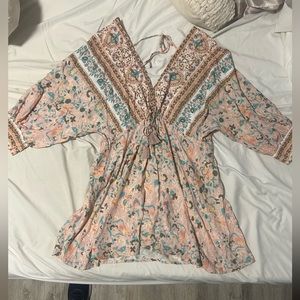 Pink mini dress size small red dress brand